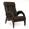 Кресло для отдыха Модель 41 без лозы (Дуб шампань/Экокожа коричневый Dundi 108)