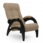 Кресло для отдыха Модель 41 с лозой (Венге/Ткань серая Verona Light Grey)