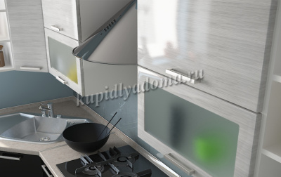 Шкаф верхний В60(В) модерн Кухня Равенна Стайл (Титан белый)